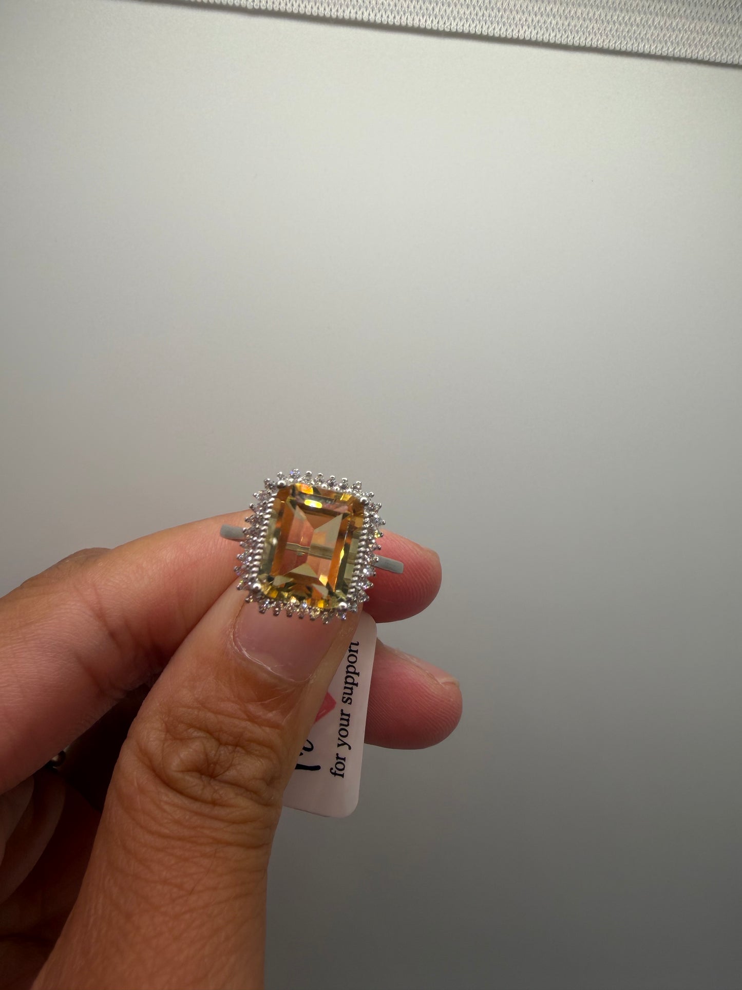 natural citrine S925