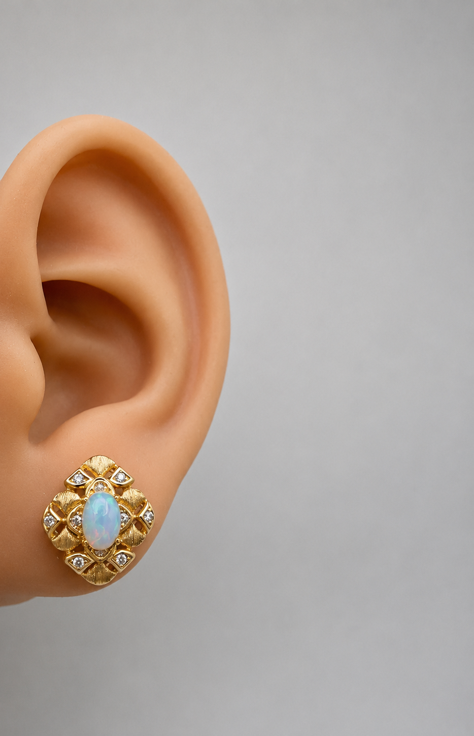 Opal earrings
