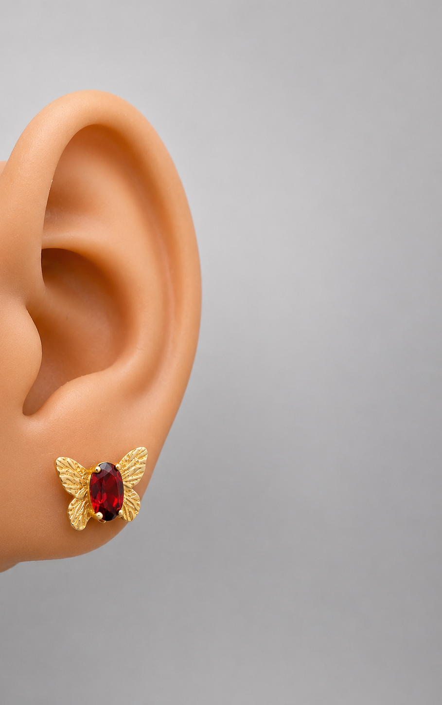 garnet earring