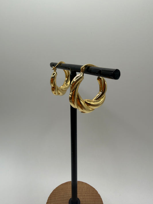 18ct chunky earrings