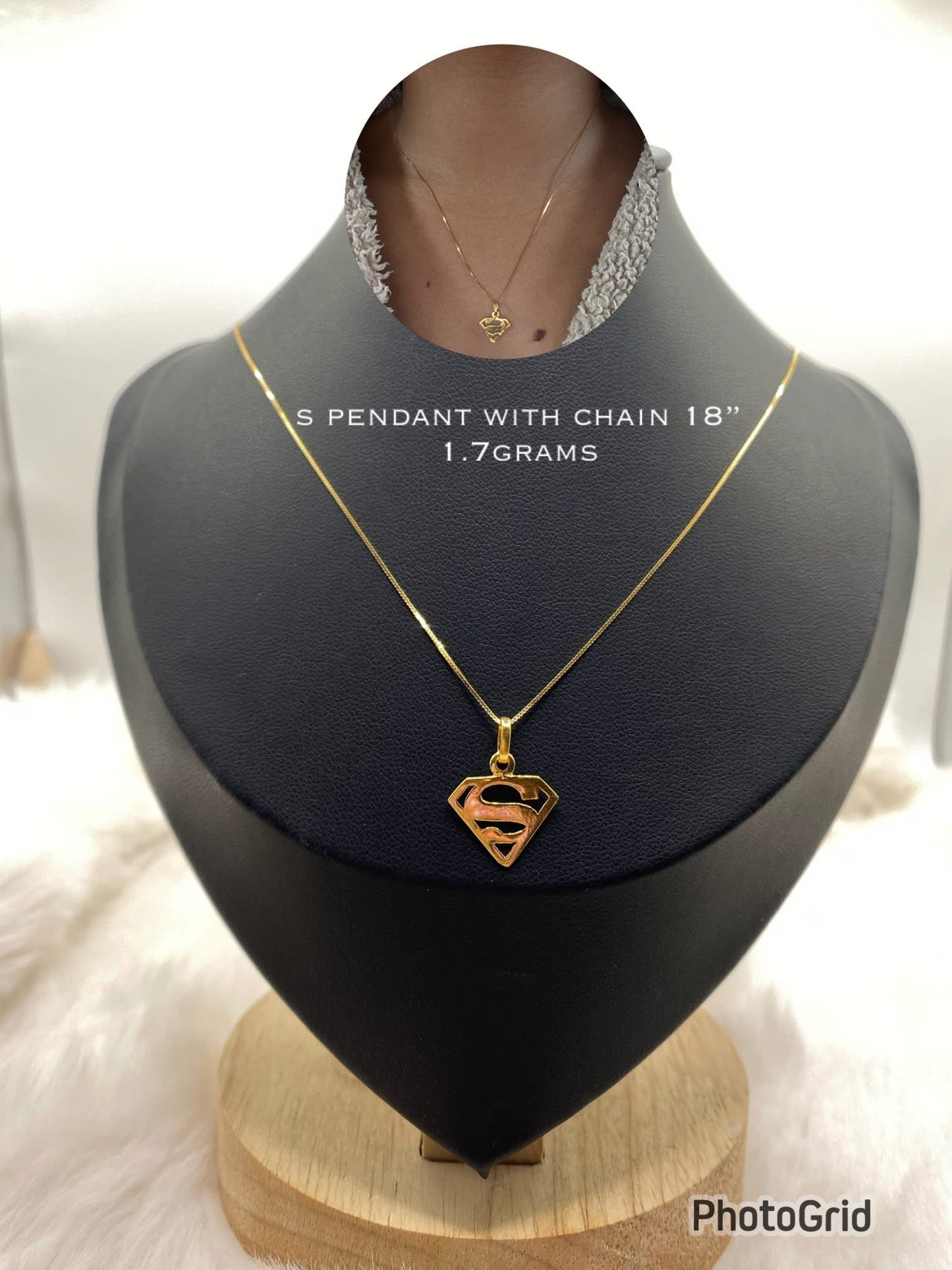 18k S necklace