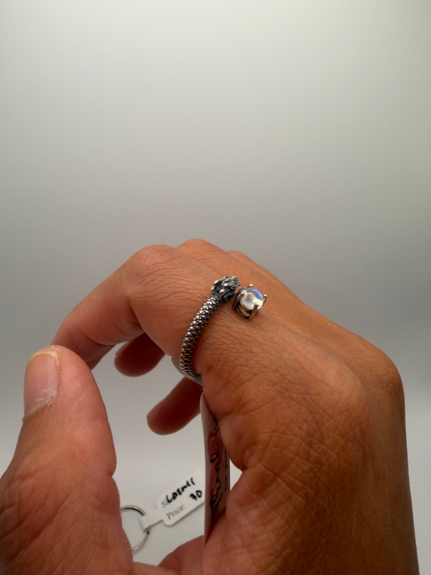 moonstone dragon ring