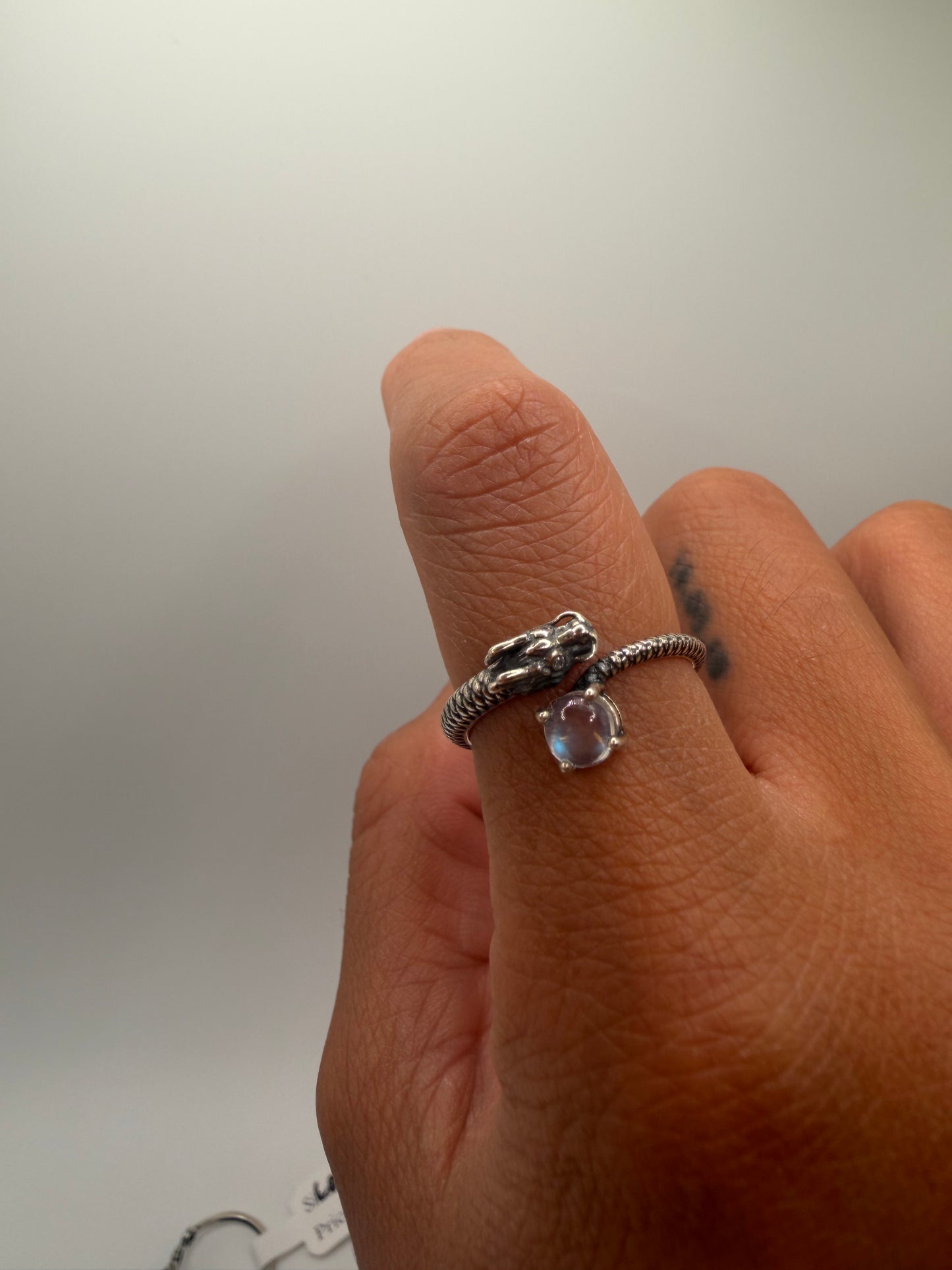moonstone dragon ring