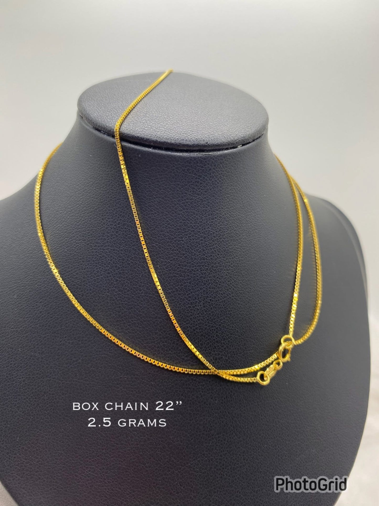 18k box chain