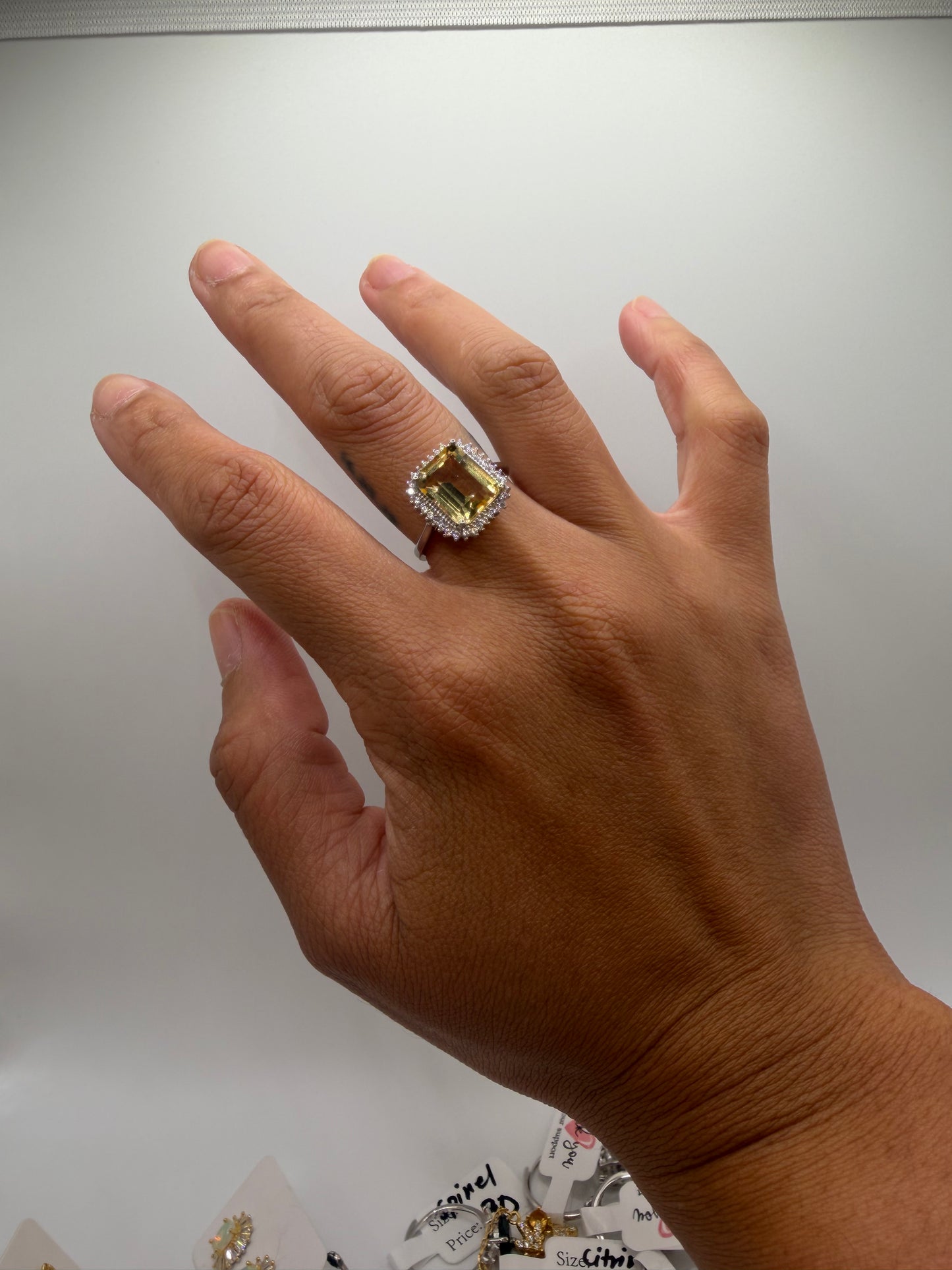 natural citrine S925