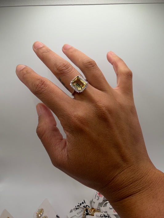 natural citrine S925
