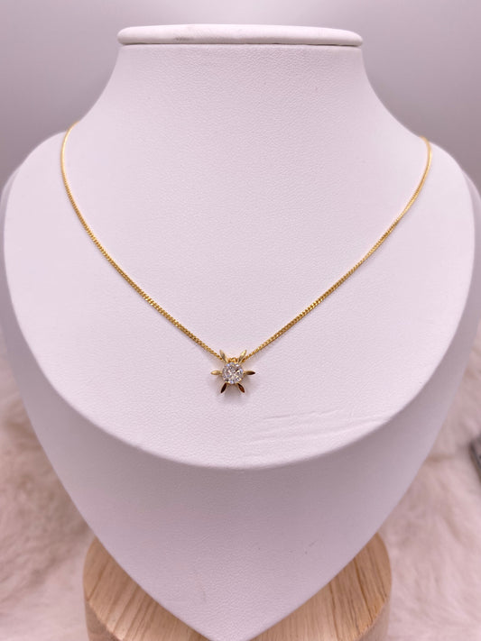 18ct natural diamond necklace