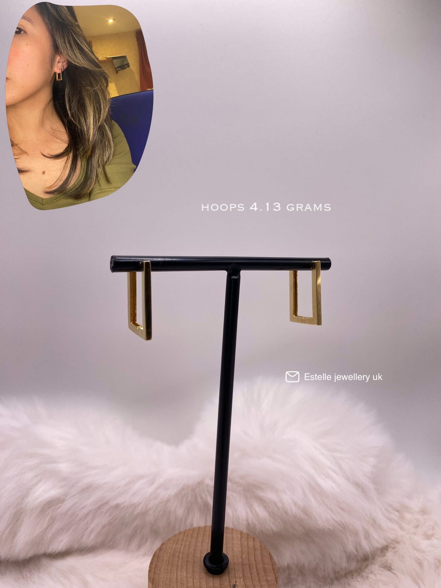 Hoops square 18k