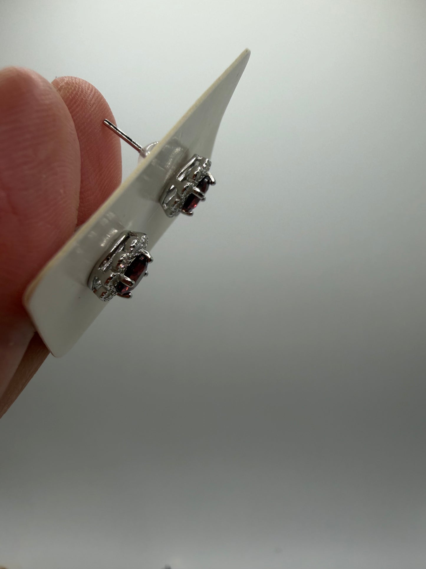 Garnet earrings