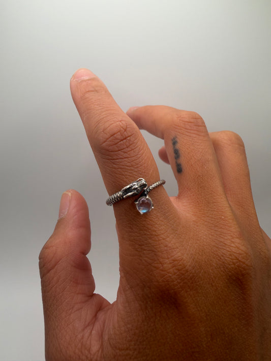 moonstone dragon ring