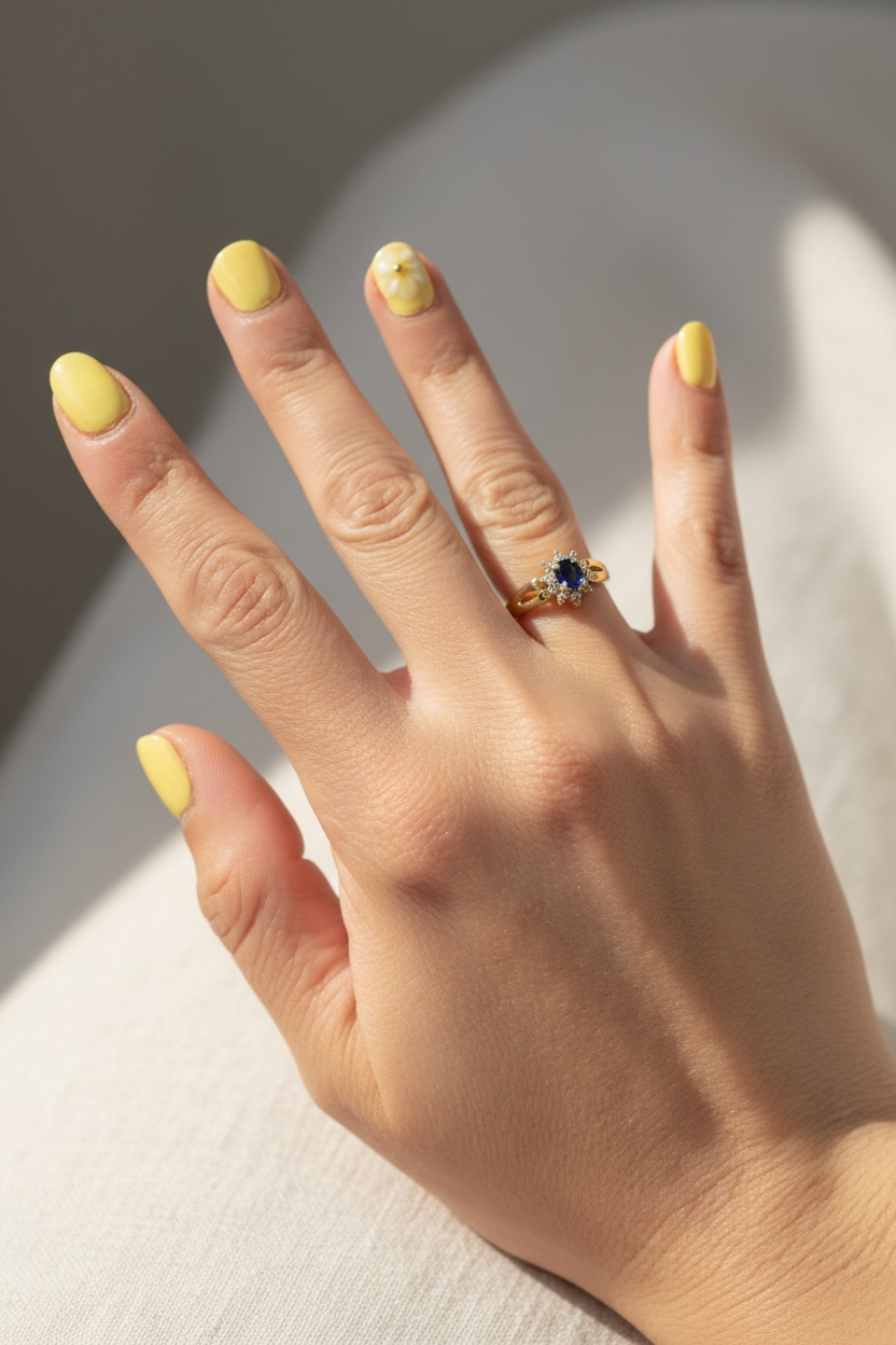 Sapphire ring ( size 5 )