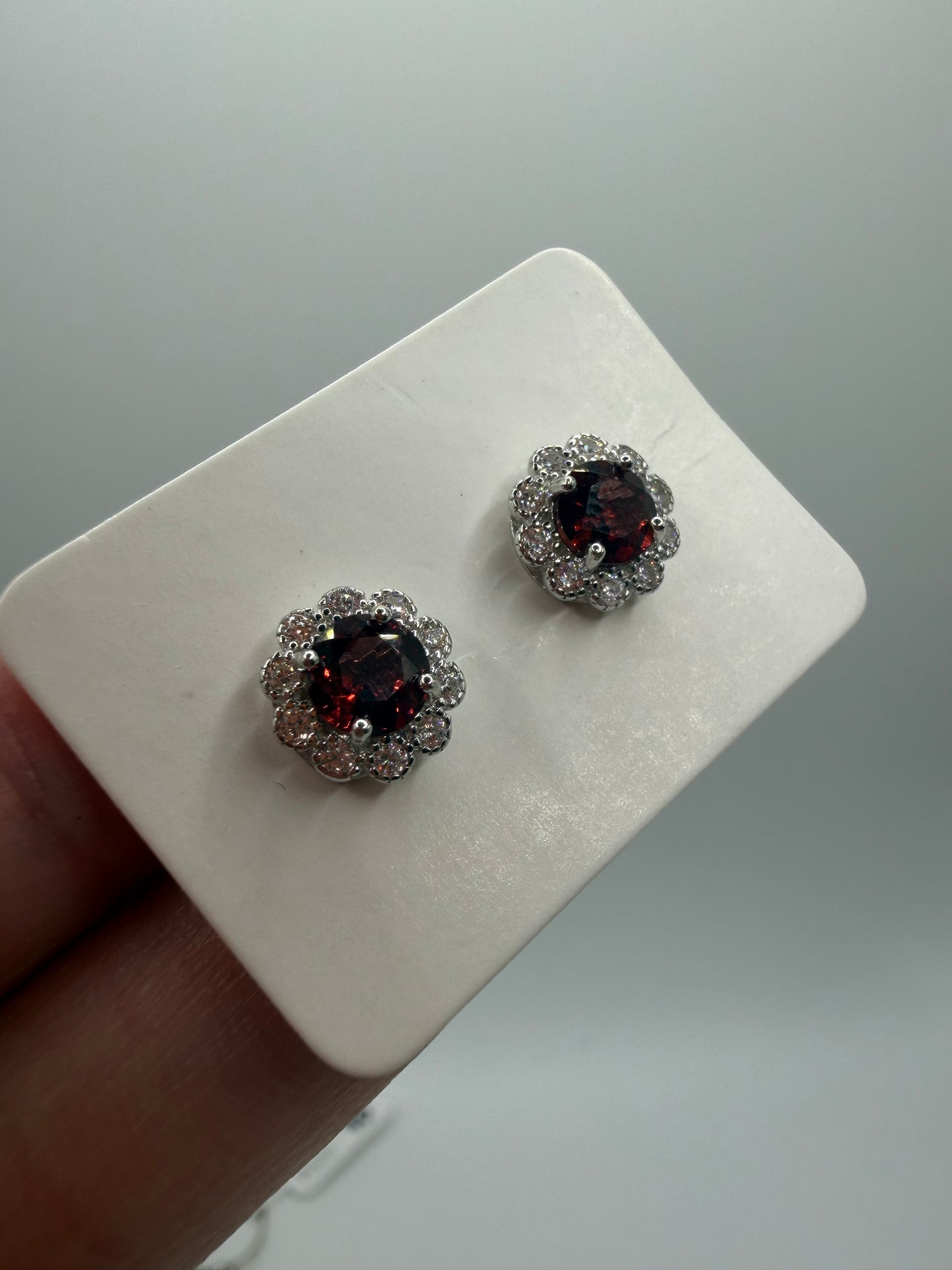 Garnet earrings