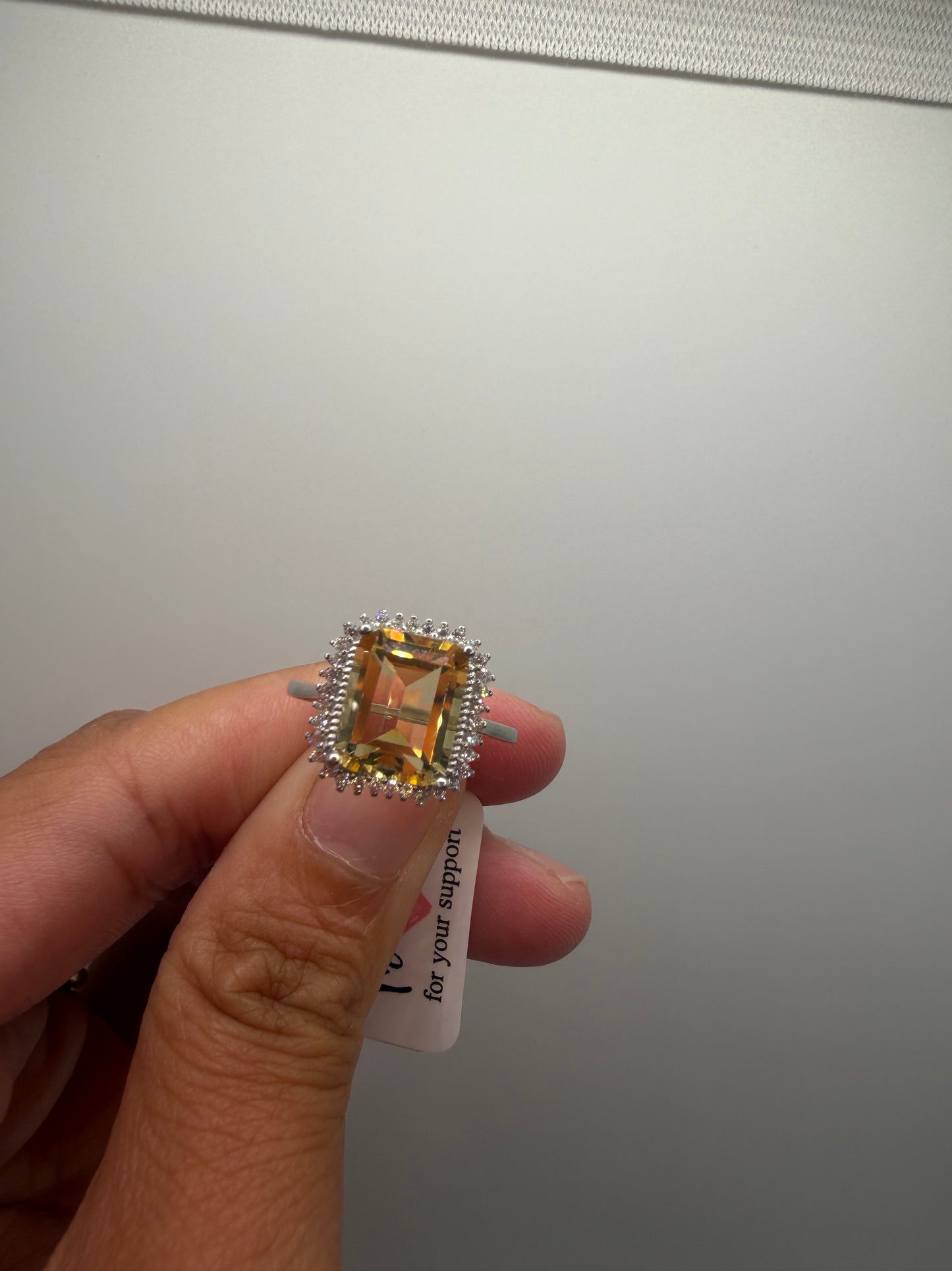 natural citrine S925