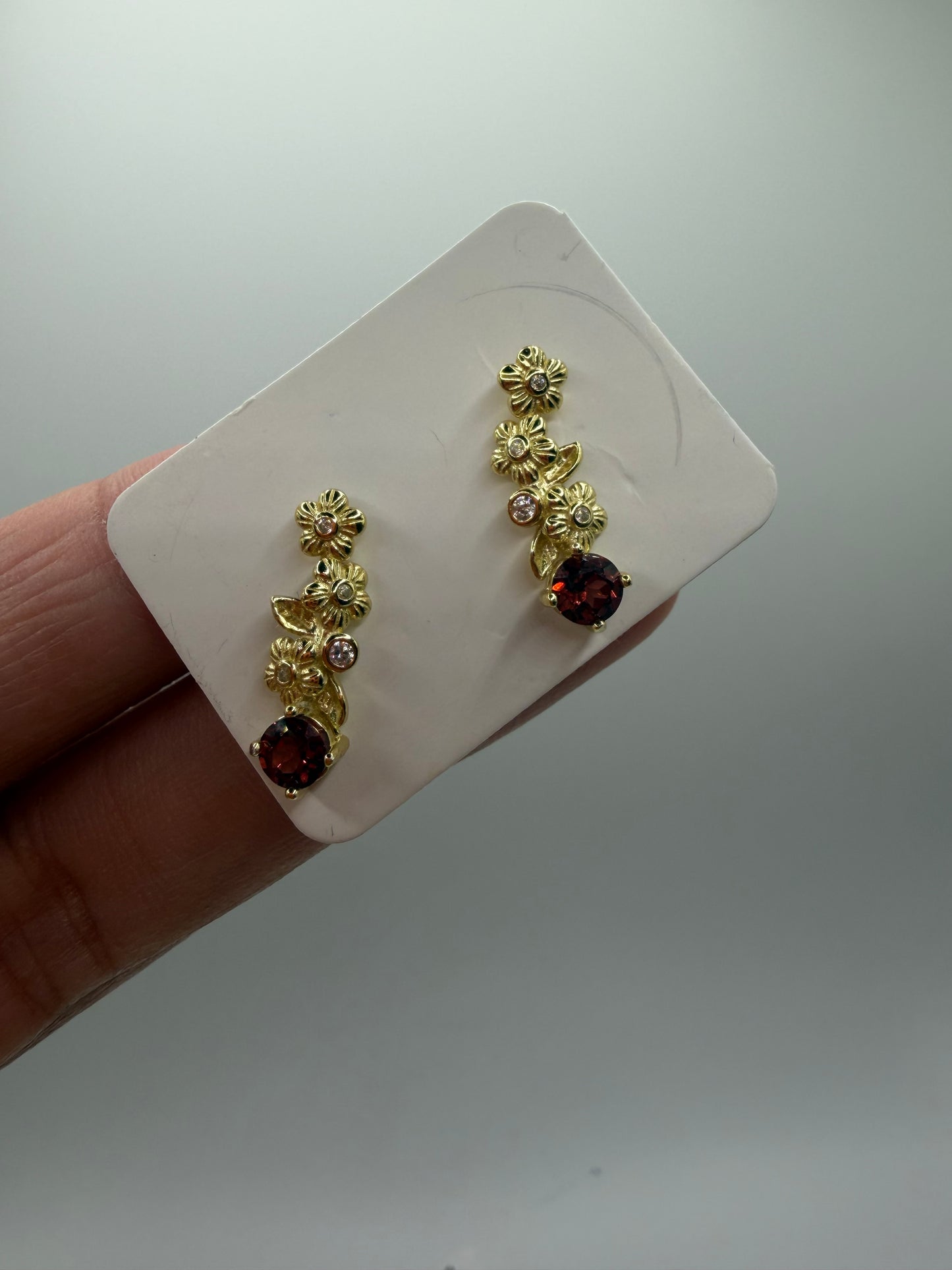 garnet earrings