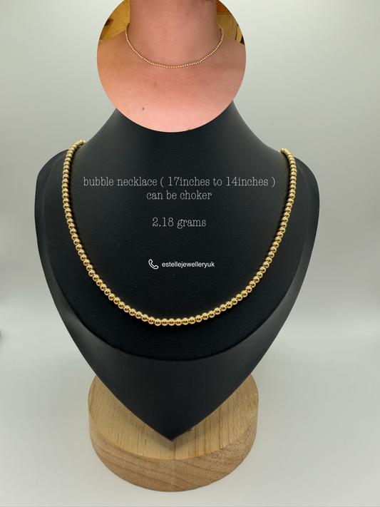 18ct bubble necklace