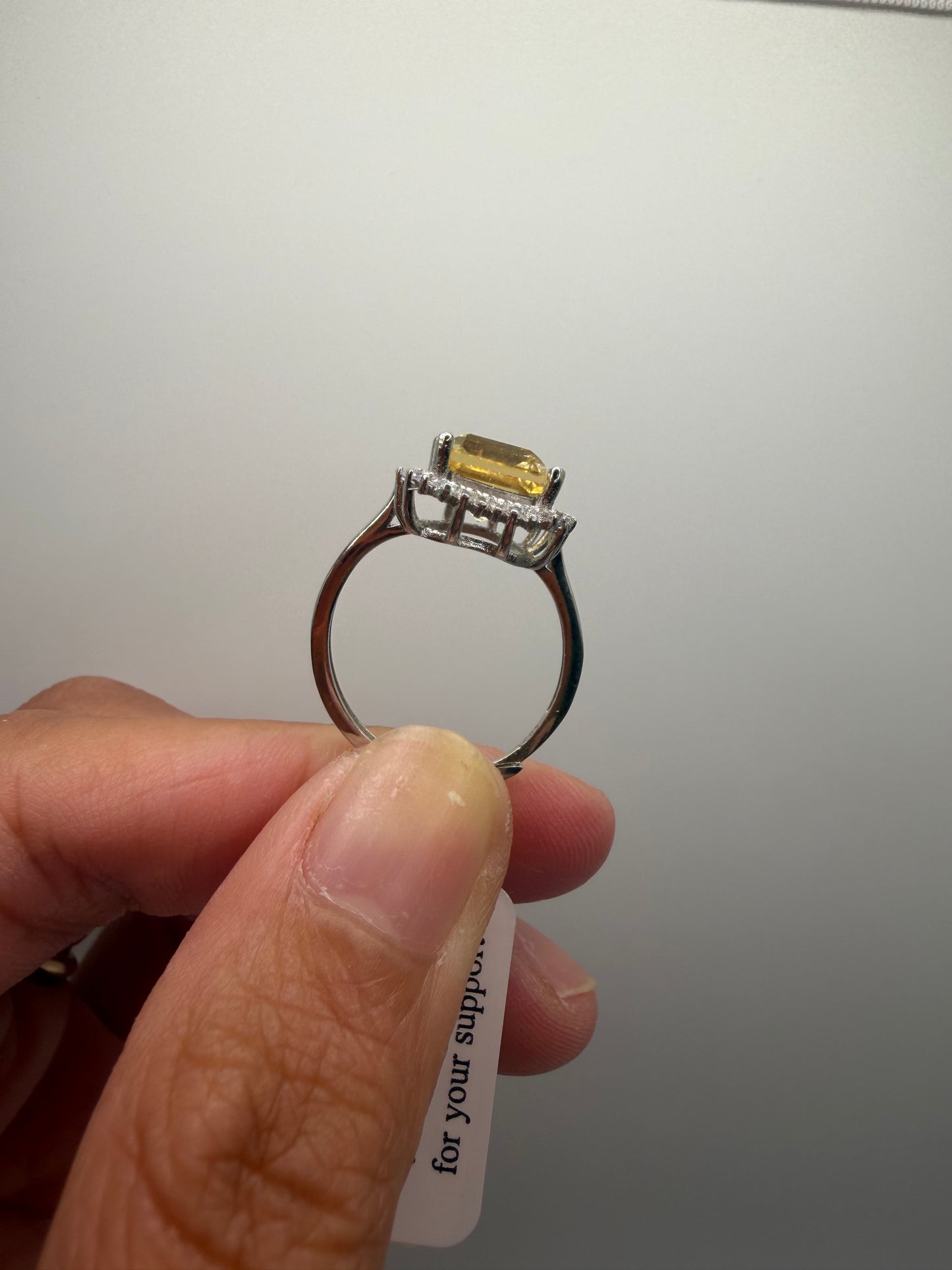 natural citrine S925
