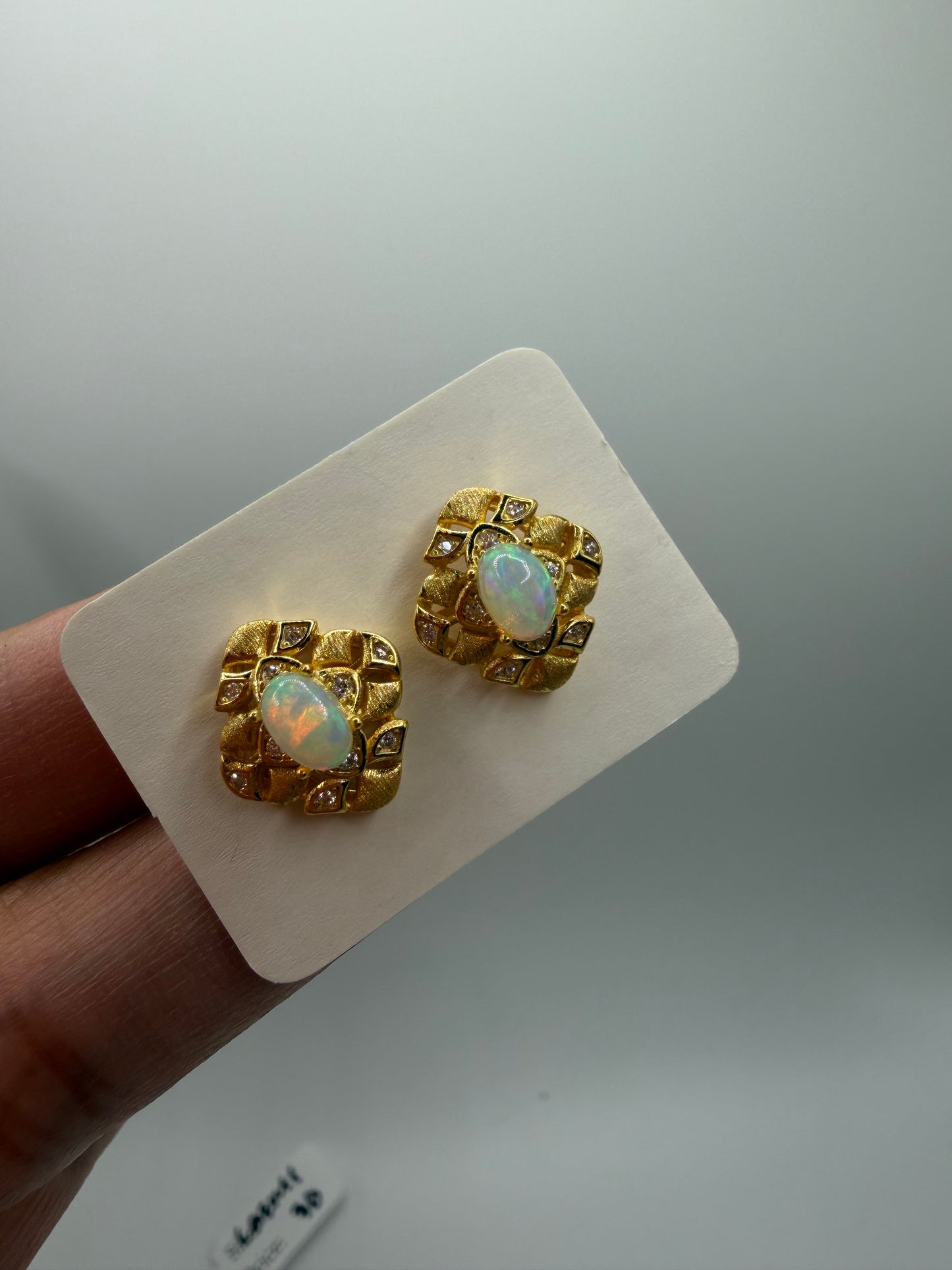 Opal earrings