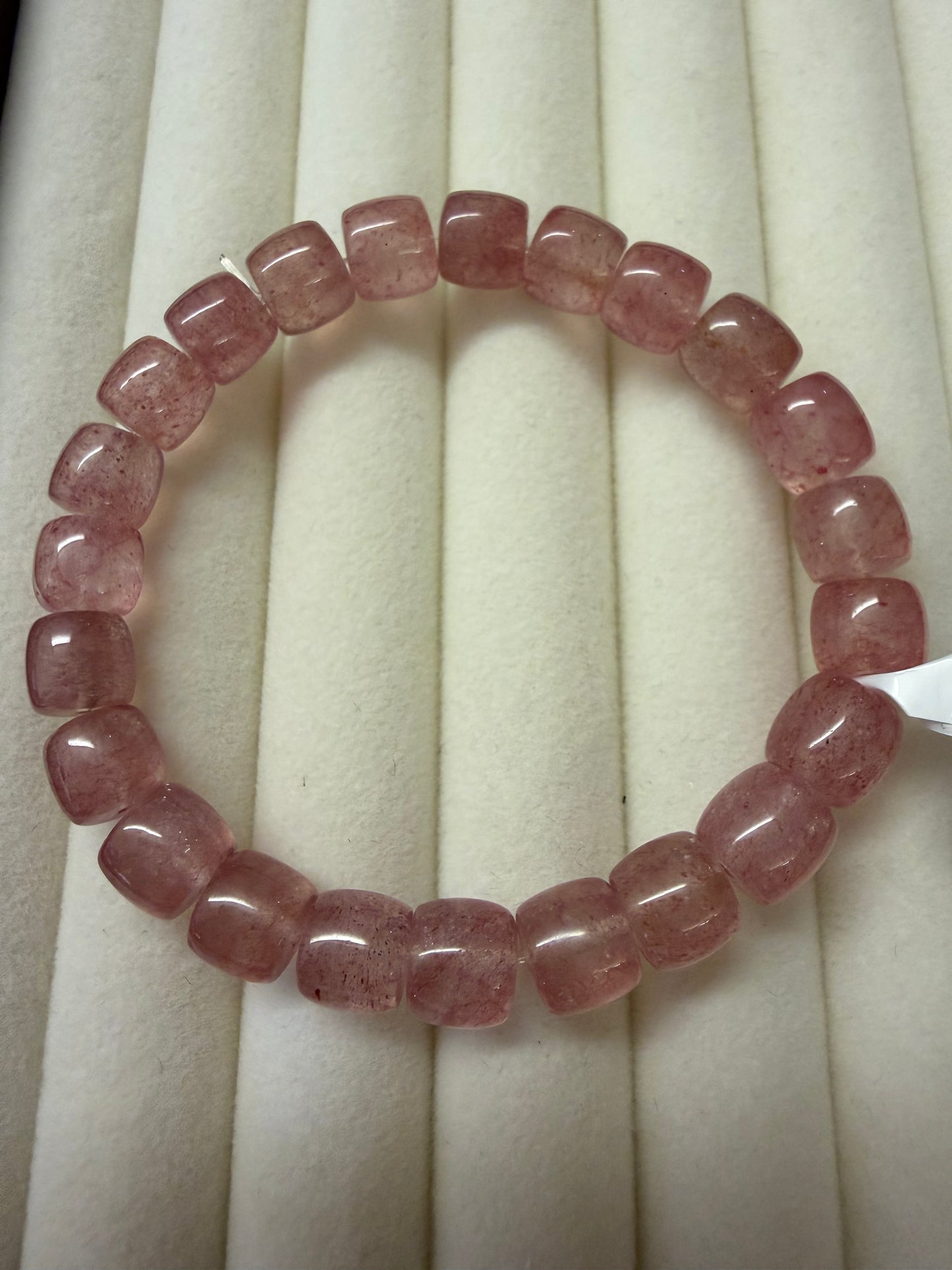 strawberry quartz beads